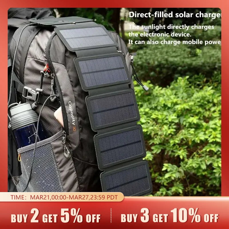 Outdoor Portable Solar Charging Panel Foldable